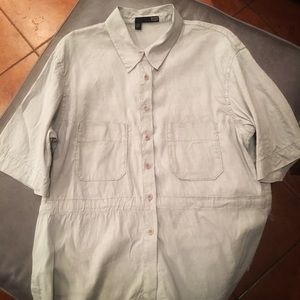 Eileen Fisher Gray Top size L